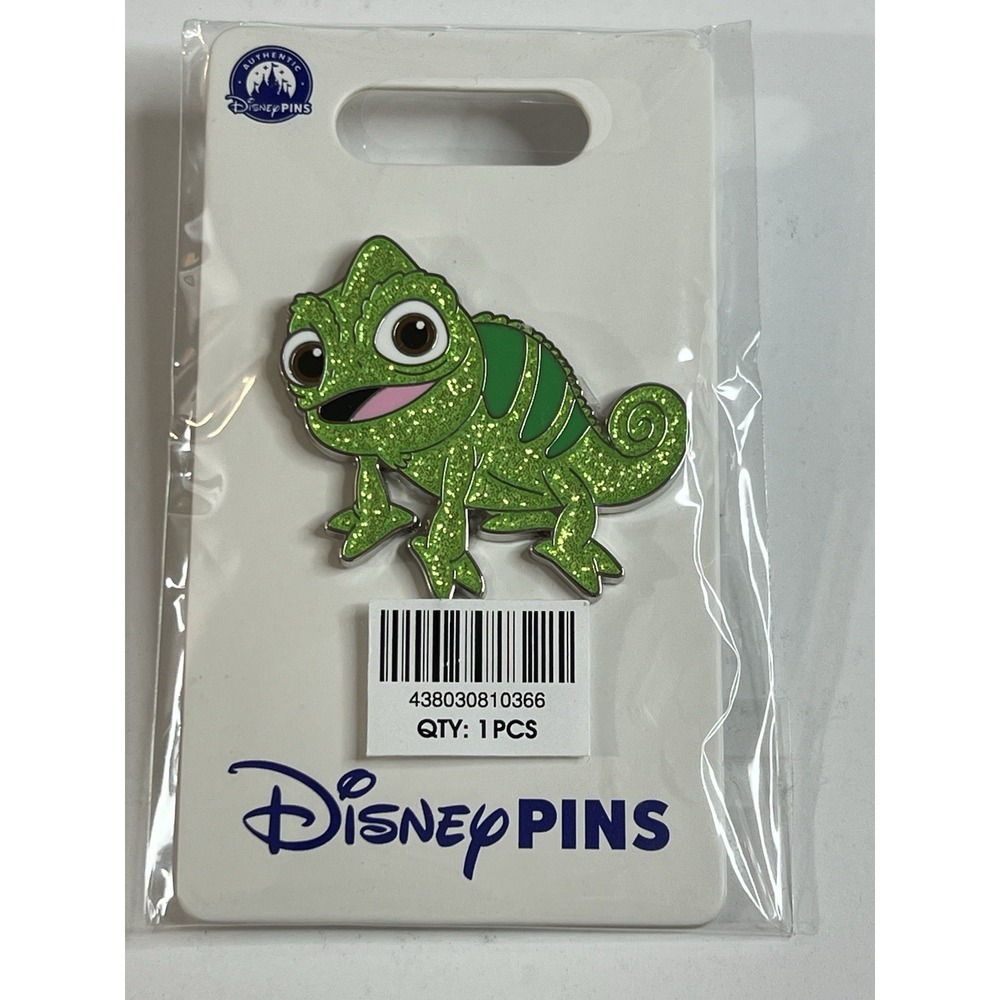 2026 Disney Parks Tangled Rapunzel Pascal Glitter OE Pin